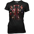 Doctor Who TARDIS and Union Jack Black Juniors T-Shirt
